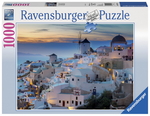 Ravensburger - 1000 piece - Evening in Santorini-jigsaws-The Games Shop