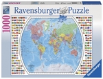 Ravensburger - 1000 piece - Political World Map with Flags-jigsaws-The Games Shop