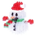 Nanoblock - Small - Glitter Snowman-construction-models-craft-The Games Shop