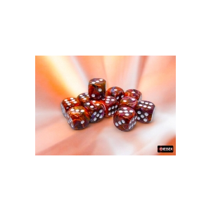 Chessex - 12mm D6 Festive- Dice Block - Symphony/White