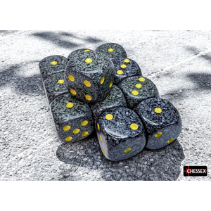 CHESSEX DICE - 16MM D6 (12) SPECKLED URBAN CAMO