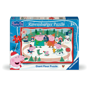 RAVENSBURGER - 24 PIECE GIANT FLOOR PUZZLE - PEPPA PIG SNOW MUCH FUN