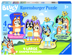 RAVENSBURGER - 4 IN A BOX LARGE SHAPED PUZZLES - BLUEY LETS DO THIS-jigsaws-The Games Shop