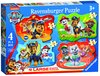 RAVENSBURGER - 4 IN A BOX SHAPED PUZZLES- PAW PATROL PUPS AWAY-jigsaws-The Games Shop