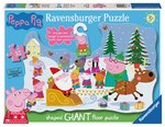 RAVENSBURGER - 32 PIECE GIANT FLOOR PUZZLE - PEPPA'S CHRISTMAS WISH -jigsaws-The Games Shop