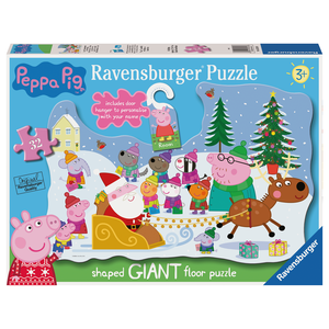 RAVENSBURGER - 32 PIECE GIANT FLOOR PUZZLE - PEPPA'S CHRISTMAS WISH 