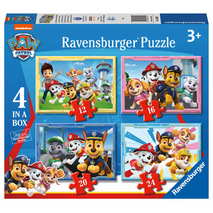 RAVENSBURGER - 4 IN A BOX (12/16/20/24) - PAW PATROL FRIENDS READY FOR ADVENTURE