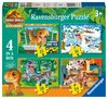 RAVENSBURGER - 4 IN A BOX (12/16/20/24) - JURASSIC WORLD READY TO EXPLORE-jigsaws-The Games Shop