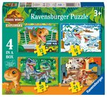 RAVENSBURGER - 4 IN A BOX (12/16/20/24) - JURASSIC WORLD READY TO EXPLORE-jigsaws-The Games Shop
