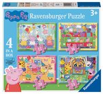 RAVENSBURGER - 4 IN A BOX (12/16/20/24) - PEPPA PIG LET'S PARTY!-jigsaws-The Games Shop