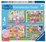 RAVENSBURGER - 4 IN A BOX (12/16/20/24) - PEPPA PIG LET'S PARTY!