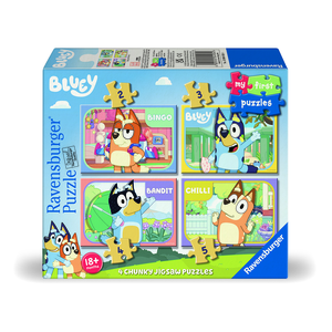 RAVENSBURGER - MY FIRST PUZZLES 4 CHUNKY PUZZLES (2/3/4/5) - BLUEY & FAMILY