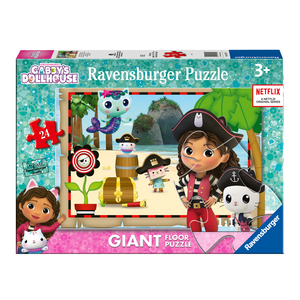 RAVENSBURGER - 24 PIECE GIANT FLOOR PUZZLE - GABBY'S PIRATE ADVENTURE