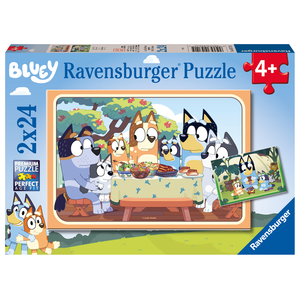 RAVENSBURGER - 2 X 24 PIECE - BLUEY LET'S DO THIS!