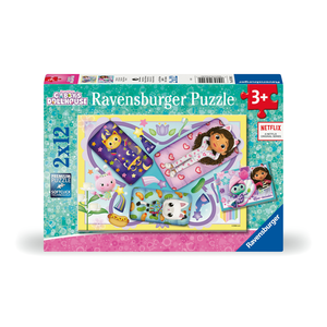 RAVENSBURGER - 2 X 12 PIECE - GABBY'S DOLLHOUSE MAGICAL SLEEPOVER