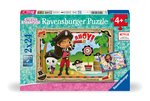 RAVENSBURGER - 2 X 24 PIECE - GABBY'S DOLLHOUSE PIRATE PARTY!-jigsaws-The Games Shop