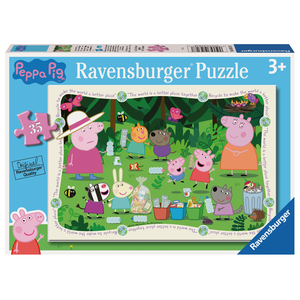 RAVENSBURGER - 35 PIECE - PEPPA PIG RECYCLE TOGETHER!