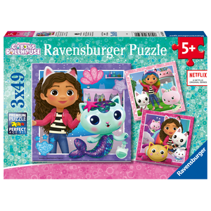 Ravensburger - 3x39 Pieces - Gabby's Dollhouse It's Meow Time