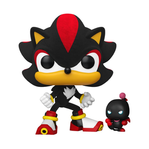 Pop Vinyl - Sonic the Hedgehog - Shadow with Dark Chao (Flocked)