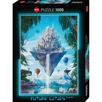 Heye - 1000 Piece - Future Cities Sky Isle-jigsaws-The Games Shop