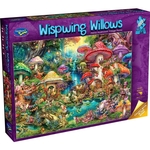 Holdson - 1000 Piece - Wispwing Willows - Merry Mushrooms Village Picnic-jigsaws-The Games Shop