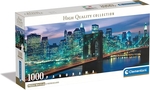 Clementoni - 1000 Piece - Brooklyn Bridge New York (Panorama)-jigsaws-The Games Shop