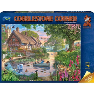 Holdson - 1000 Piece - Cobblestone Corner 2 Cottage & Boats