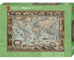 Eurographics - 1500 Piece - Map Art Willem Blaeu World-jigsaws-The Games Shop