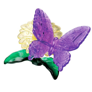 #D Crystal Puzzle - Purple Butterfly