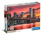 Clementoni - 1500 Piece - East River at Dusk-jigsaws-The Games Shop