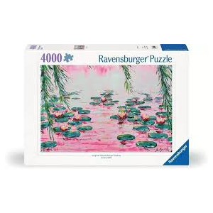 Ravensburger - 4000 Piece - Bergonzoli Pink Water Lillies