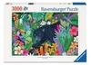 Ravensburger - 3000 Piece - Panther in Flowery Jungle-jigsaws-The Games Shop