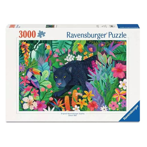Ravensburger - 3000 Piece - Panther in Flowery Jungle