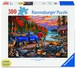 Ravensburger - 300 Large Piece - Sunset Lake-jigsaws-The Games Shop
