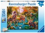 Ravensburger - 150 Piece - T-Rex Attack-jigsaws-The Games Shop