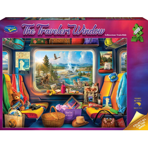 Holdson - 1000 Piece - Travelers Window - Yellowstone Train Ride