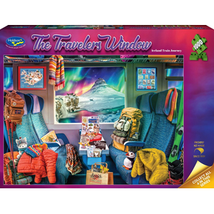 Holdson - 1000 Piece - Travelers Window - Iceland Train Journey