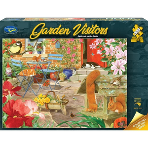 Holdson - 1000 Piece - Garden Visitor - Squirrels on the Patio