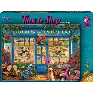 Holdson - 1000 Piece - Time to Shop 2 - Books & Coffee