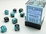 Chessex - 12mm D6 Gemini - Dice Block (36) - Black - Shell/White