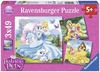 RAVENSBURGER - 3x49 PIECES - PALACE PETS BELLE CINDERELLA AND RAPUNZEL-jigsaws-The Games Shop
