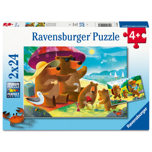 Ravensburger - 2 x 24 Piece - Bears Family Vacations