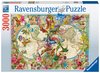 Ravensburger - 2000 Piece - Flora & Fauna World Map-jigsaws-The Games Shop
