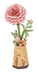 Wooden Bloom Kit - Pink Dahlia-construction-models-craft-The Games Shop