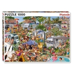 Piatnik - 1000 Piece - Camping Chaos-jigsaws-The Games Shop