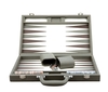 Backgammon - 15" Deluxe Grey-traditional-The Games Shop