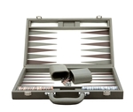 Backgammon - 15" Deluxe Grey-traditional-The Games Shop