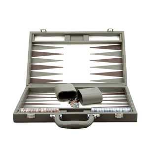 Backgammon - 15" Deluxe Grey