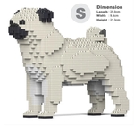 Jekca - Small Beige Pug-construction-models-craft-The Games Shop
