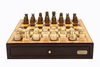 Chess Set - 18" Walnut Finish Board/Box with Medieval Resin Pieces-chess-The Games Shop